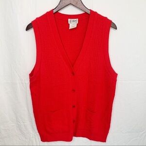 VINTAGE Sweater Vest / V-Neck - Size S